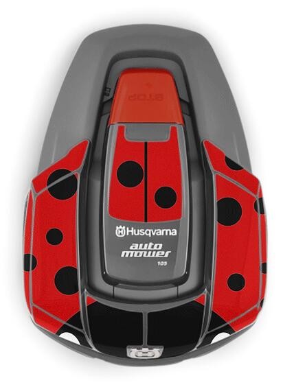 Gehäuse-Folie Motiv Marienkäfer für Husqvarna Automower
